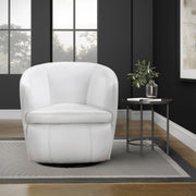 Parker Living Barolo 100% Italian Leather Swivel Club Chair
