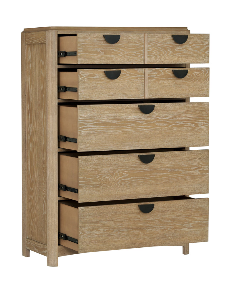 Parker House Escape - Bedroom King Panel Bed 2 Nightstands Dresser with Mirror and Chest