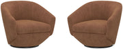 Parker Living The Twist - Elise Rust Swivel Chair Two Pack