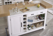 Parker House Americana Modern Dining 78 inch Bar with Quartz Insert