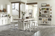 Parker House Americana Modern Dining 69 inch Buffet and Hutch with Quartz Insert