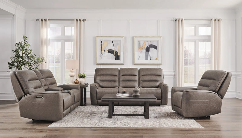Parker Living Lawson - Sydney Brunette Zero Gravity Power Reclining Sofa Loveseat and Recliner