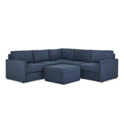 Flex 5-Seat Sectional with Narrow Arm and Storage Ottoman - 5000003820