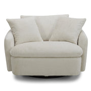 Parker Living Boomer Large Swivel Chair with 2 Toss Pillows
