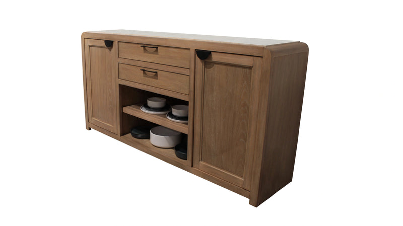 Parker House Escape - Dining 84 Inch Rectangular Extendable Table With 8 Chairs and Server