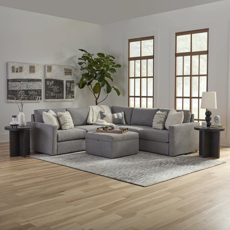 Flex 5-Seat Sectional with Standard Arm and Storage Ottoman - 5000003541