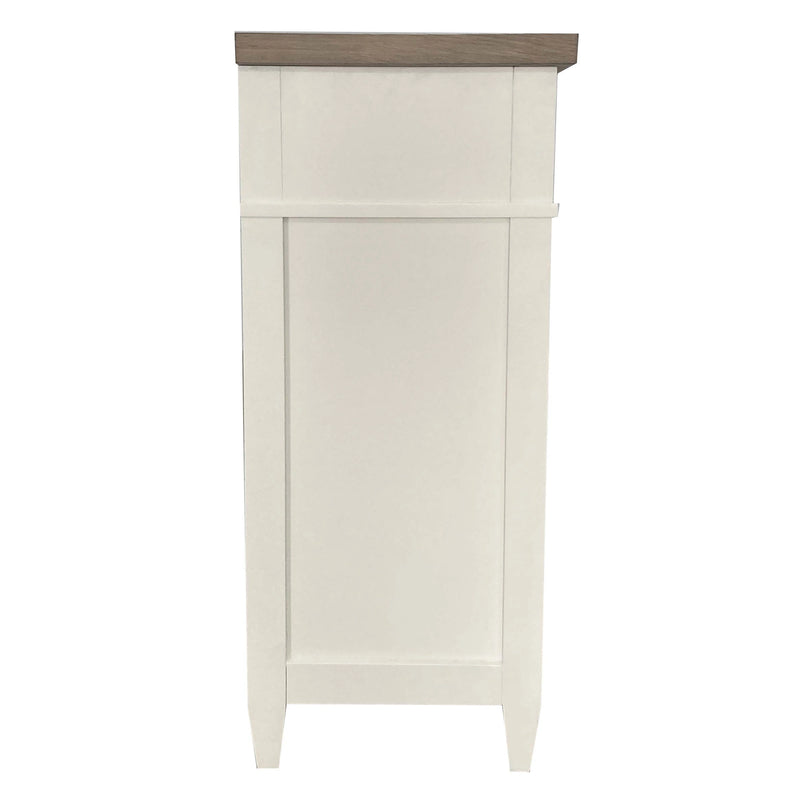 Parker House Americana Modern Bedroom Queen Shelter Bed 2 Nightstands Dresser with Mirror and Chest