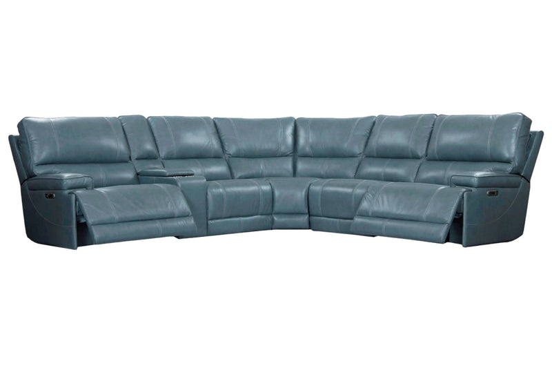 Parker Living Whitman - Powered By Freemotion 6 Piece Modular Power Reclining Sectional with Power Adjustable Headrests