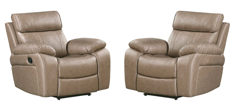 Parker Living Theon - Stokes Toffee Glider Recliner Two Pack