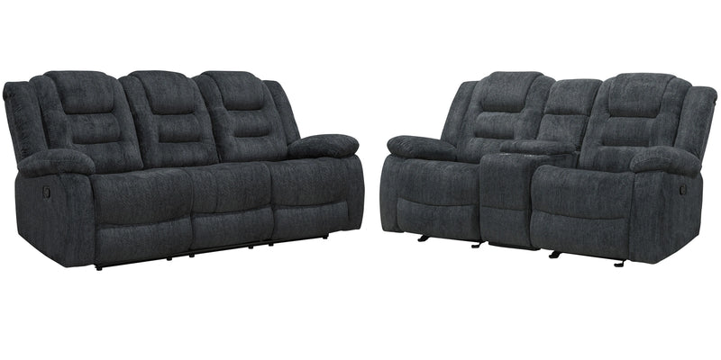 Parker Living Bolton - Misty Storm Manual Reclining Sofa and Loveseat