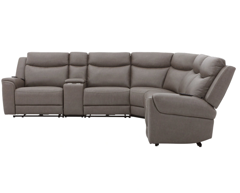 Parker Living Momentum 6 Piece Modular Power Reclining Sectional with Power Adjustable Headrests