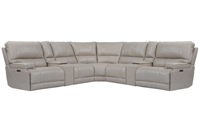Parker Living Whitman - Powered By Freemotion 7 Piece Modular Power Reclining Sectional with Power Adjustable Headrests