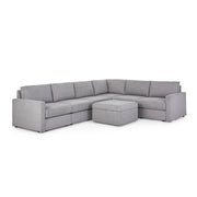 Flex 6-Seat Sectional with Standard Arm and Storage Ottoman - 5000003543