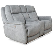 Parker Living Linus - Hudson Grey Power Reclining Sofa and Loveseat