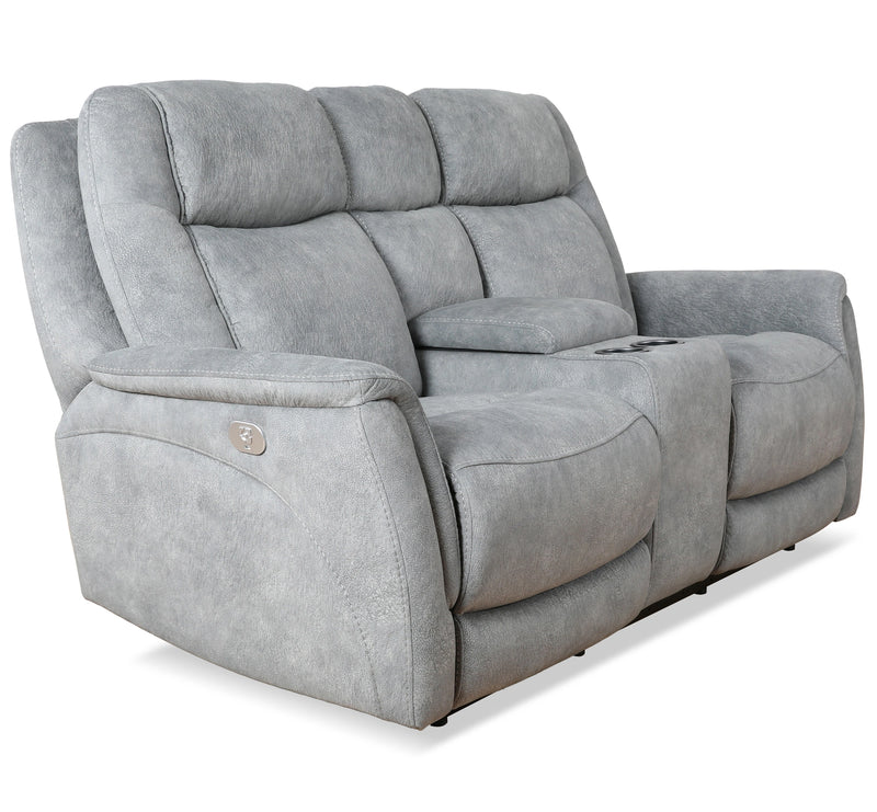 Parker Living Linus - Hudson Grey Power Reclining Sofa Loveseat and Recliner