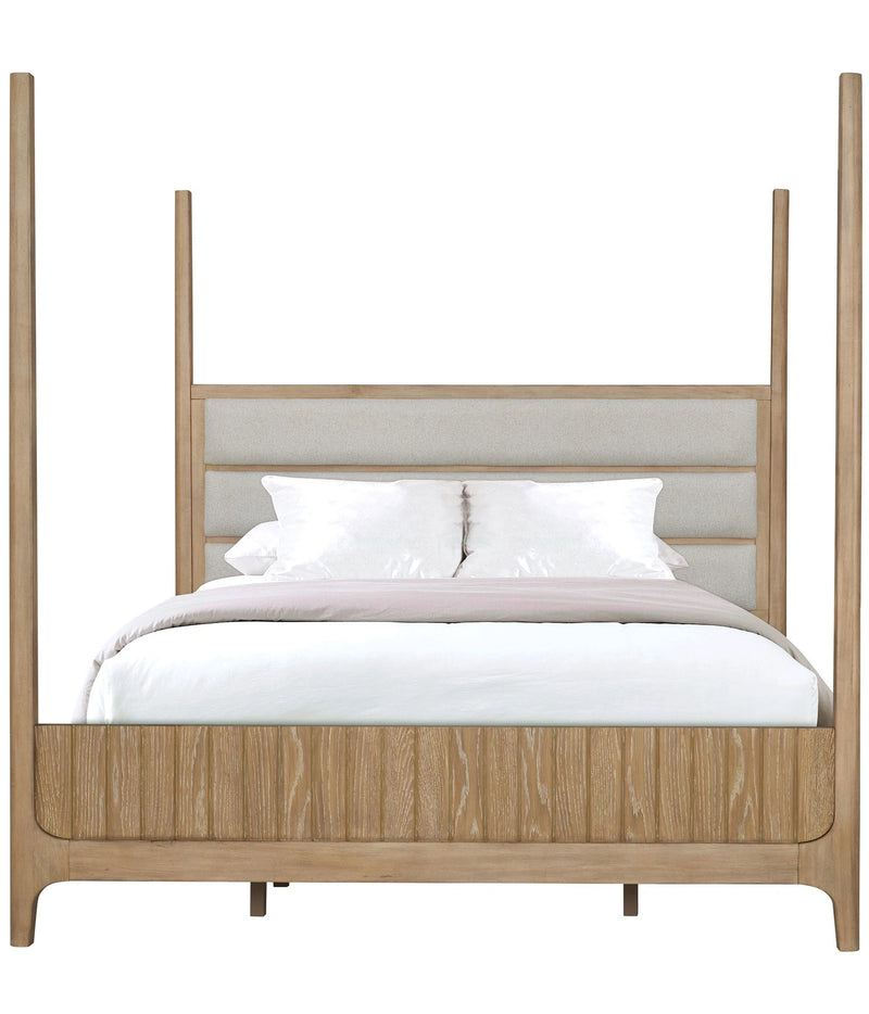 Parker House Escape - Bedroom King Poster Bed with 2 Nightstands and Dresser with Mirror