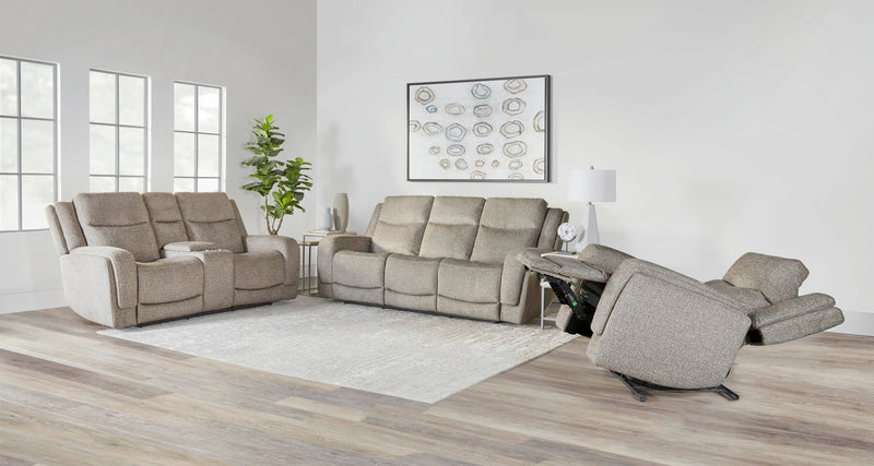 Parker Living Penfield - Frappe Power Reclining Sofa Loveseat and Recliner