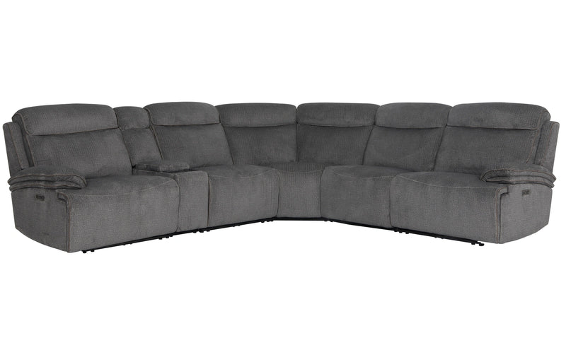 Parker Living Alpine - Airy Midnight 6 Piece Zero Gravity Power Reclining Sectional with Power Adjustable Headrests
