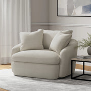 Parker Living Boomer Large Swivel Chair with 2 Toss Pillows