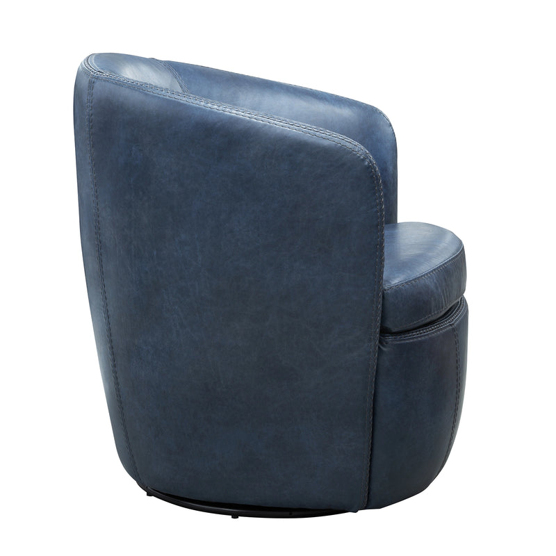 Parker Living Barolo 100% Italian Leather Swivel Club Chair Two Pack