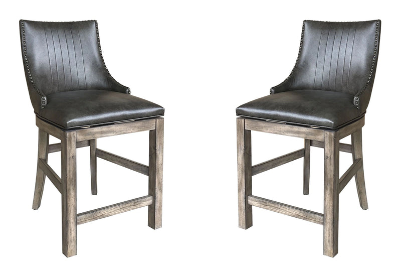 Parker House Lodge Dining Swivel Counter Sling Chair Two Pack