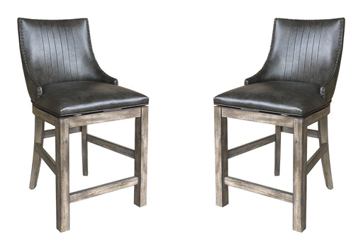Parker House Lodge Dining Swivel Counter Sling Chair Two Pack