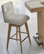 Parker House Escape - Dining 78 Inch Bar with 2 Upholstered Swivel Barstools