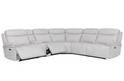 Parker Living Alpine - Airy Midnight 6 Piece Zero Gravity Power Reclining Sectional with Power Adjustable Headrests