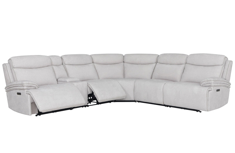 Parker Living Alpine - Airy Midnight 6 Piece Zero Gravity Power Reclining Sectional with Power Adjustable Headrests