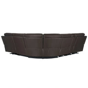 Parker Living Easton - Steamboat Brown 6 Piece Zero Gravity Power Reclining Sectional with Power Adjustable Headrests