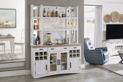 Parker House Americana Modern Dining 66 inch Buffet and Hutch with Quartz Insert