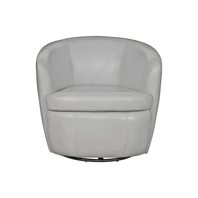 Parker Living Barolo 100% Italian Leather Swivel Club Chair Two Pack