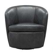 Parker Living Barolo 100% Italian Leather Swivel Club Chair Two Pack