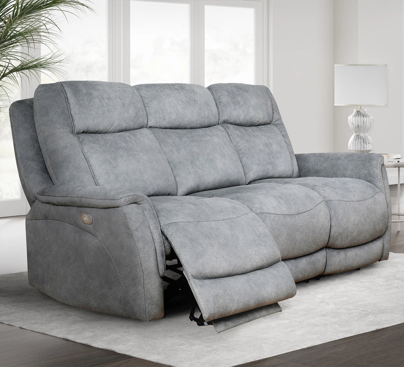 Parker Living Linus - Hudson Grey Power Reclining Sofa and Two Recliners