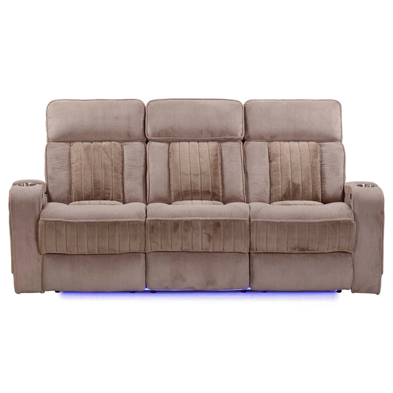Parker Living Equinox Power Reclining Sofa with Drop Down Table