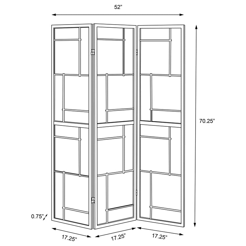 Damis Three-Panel Room Divider