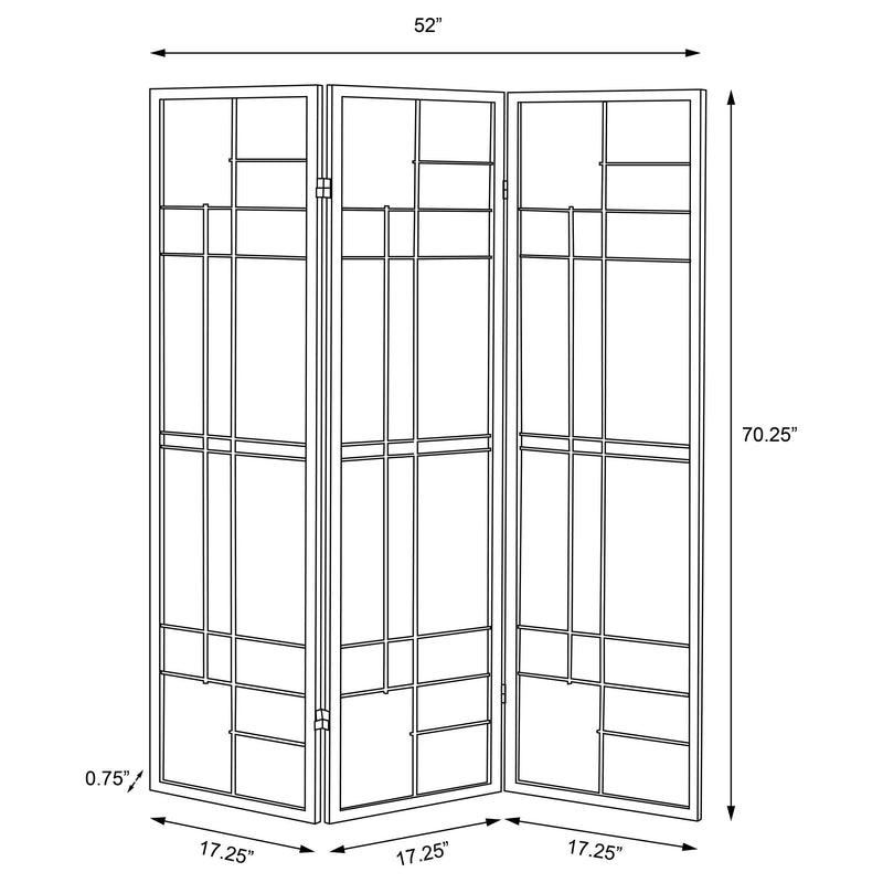 Katerina Three-Panel Room Divider