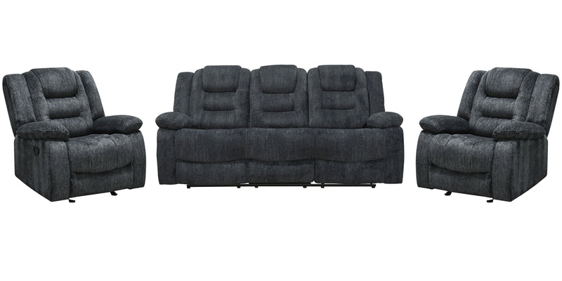Parker Living Bolton - Misty Storm Manual Reclining Sofa and Two Recliners