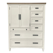 Parker House Americana Modern Bedroom 7 Drawer Door Chest with Workstation