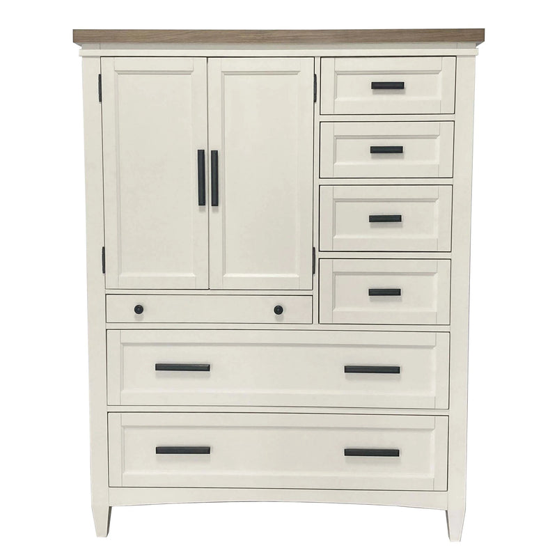 Parker House Americana Modern Bedroom 7 Drawer Door Chest with Workstation