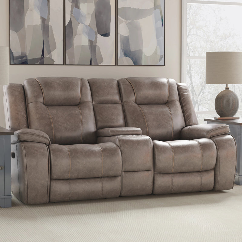 Parker Living Blake - Desert Taupe Reclining Console Loveseat