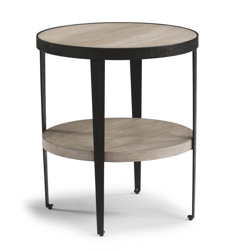 Flexsteel Compass Chairside Table  in Gray/Black