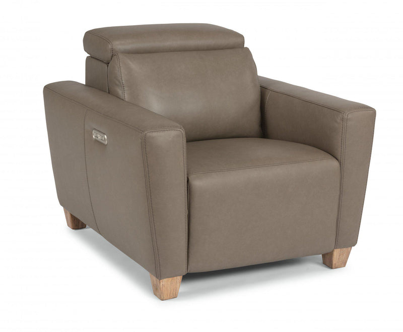 Flexsteel Latitudes Astra Leather Power Recliner w/Power Headrest