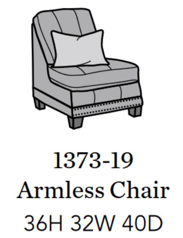 Flexsteel Latitudes Port Royal Leather Armless Chair