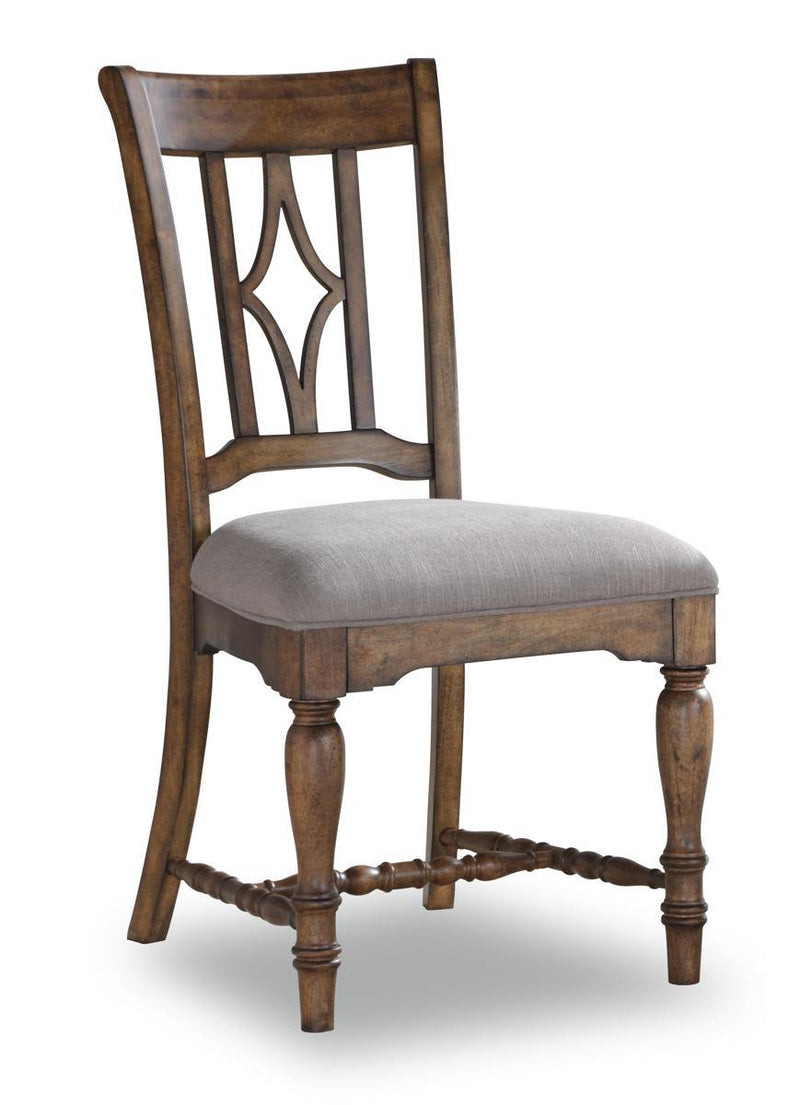 Flexsteel Wynwood Plymouth Upholstered Side Chair (Set of 2) in Brown