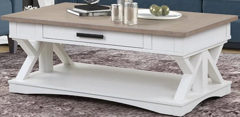 Parker House Americana Modern Cocktail Table in Cotton