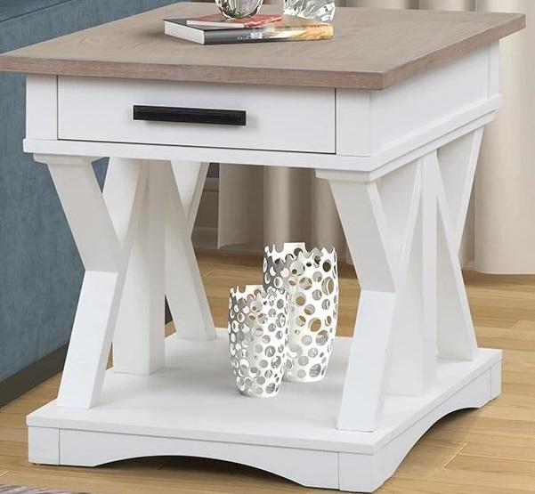 Parker House Americana Modern End Table in Cotton