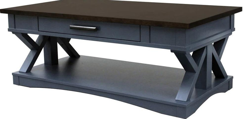 Parker House Americana Modern Cocktail Table in Denim