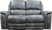 Parker House Belize Loveseat Dual PWR Recliner w/ USB & PWR Headrest in Ash