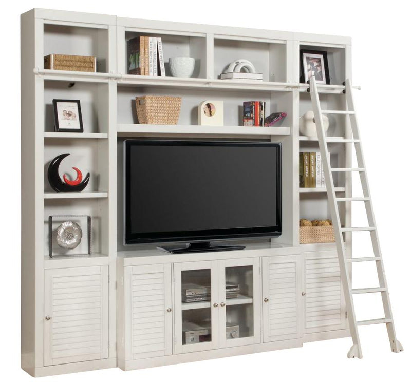 Parker House Boca 5-Piece Entertainment Wall in Cottage White